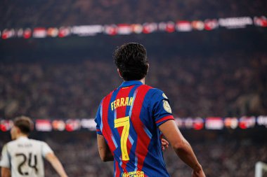 Ferran Torres, FC Barcelona ve Real Madrid (Maciej Rogowski / Ball Raw Images) takımları arasında oynanan İspanya Süper Kupa Finali sırasında görüldü.)