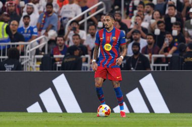 FC Barcelona ve Real Madrid (Maciej Rogowski / Ball Raw Images) takımları arasında oynanan İspanya Süper Kupa Finali sırasında Raphinha görüldü.)