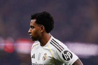 Rodrygo, FC Barcelona ve Real Madrid (Maciej Rogowski / Ball Raw Images) takımları arasında oynanan İspanya Süper Kupa Finali sırasında görüldü.)