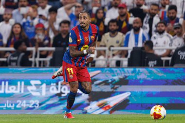 FC Barcelona ve Real Madrid (Maciej Rogowski / Ball Raw Images) takımları arasında oynanan İspanya Süper Kupa Finali sırasında Raphinha görüldü.)