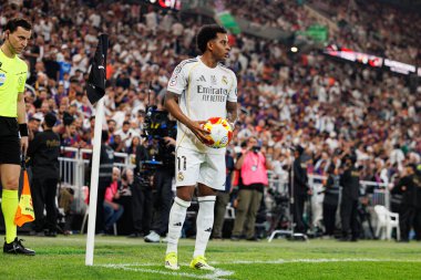 Rodrygo, FC Barcelona ve Real Madrid (Maciej Rogowski / Ball Raw Images) takımları arasında oynanan İspanya Süper Kupa Finali sırasında görüldü.)