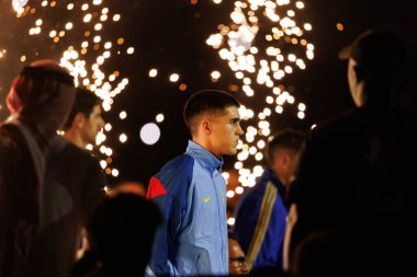 Pau Cubarsi, FC Barcelona ve Real Madrid (Maciej Rogowski / Ball Raw Images) takımları arasında oynanan İspanya Süper Kupa Finali sırasında görüldü.)