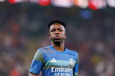 Vinicius Vini Junior FC Barcelona ve Real Madrid (Maciej Rogowski / Ball Raw Images) takımları arasında oynanan final maçında görüldü.)