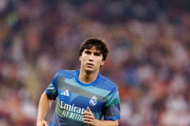 Gonzalo Garcia FC Barcelona ve Real Madrid (Maciej Rogowski / Ball Raw Images) takımları arasında oynanan İspanya Süper Kupa Finali sırasında görüldü.)