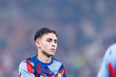 Fermin Lopez, FC Barcelona ve Real Madrid (Maciej Rogowski / Ball Raw Images) takımları arasında oynanan İspanya Süper Kupa Finali sırasında görüldü.)