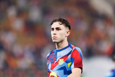 Fermin Lopez, FC Barcelona ve Real Madrid (Maciej Rogowski / Ball Raw Images) takımları arasında oynanan İspanya Süper Kupa Finali sırasında görüldü.)