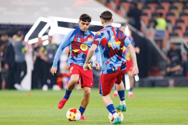 İspanya Süper Kupası Finali sırasında FC Barcelona ve Real Madrid takımları arasında görülen Pedri (Maciej Rogowski / Ball Raw Images)