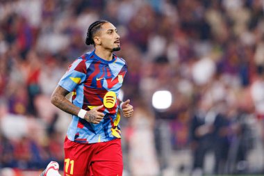 FC Barcelona ve Real Madrid (Maciej Rogowski / Ball Raw Images) takımları arasında oynanan İspanya Süper Kupa Finali sırasında Raphinha görüldü.)