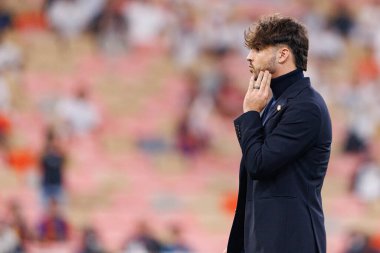 Raul Asencio, FC Barcelona ve Real Madrid (Maciej Rogowski / Ball Raw Images) takımları arasında oynanan İspanya Süper Kupa Finali sırasında görüldü.)