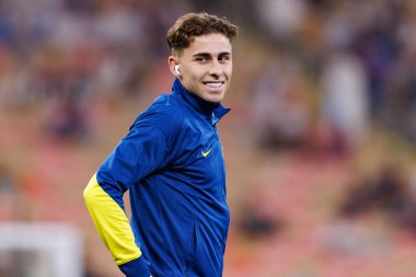 Fermin Lopez, FC Barcelona ve Real Madrid (Maciej Rogowski / Ball Raw Images) takımları arasında oynanan İspanya Süper Kupa Finali sırasında görüldü.)