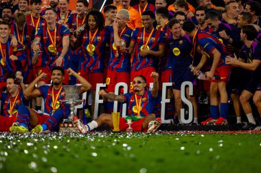 FC Barcelona ve Real Madrid (Maciej Rogowski / Ball Raw Images) takımları arasında oynanan İspanya Süper Kupa Finali sırasında Raphinha görüldü.)