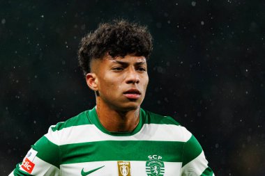 Liga Portekiz maçı sırasında Estadio Jose Alvalade 'deki Casa Pia AC (Maciej Rogowski / Ball Raw Images) takımları arasında Alisson Santos görüldü.)