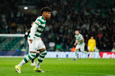 Liga Portekiz maçı sırasında Estadio Jose Alvalade 'deki Casa Pia AC (Maciej Rogowski / Ball Raw Images) takımları arasında Alisson Santos görüldü.)