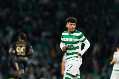 Liga Portekiz maçı sırasında Estadio Jose Alvalade 'deki Casa Pia AC (Maciej Rogowski / Ball Raw Images) takımları arasında Alisson Santos görüldü.)