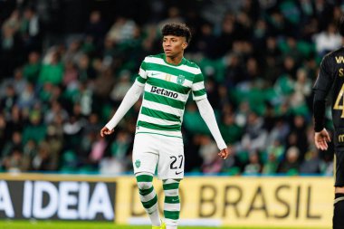 Liga Portekiz maçı sırasında Estadio Jose Alvalade 'deki Casa Pia AC (Maciej Rogowski / Ball Raw Images) takımları arasında Alisson Santos görüldü.)