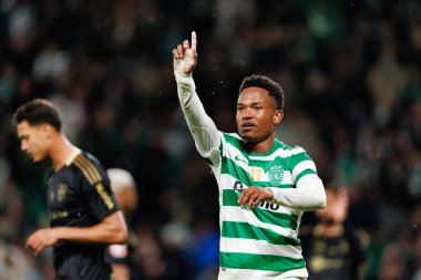 Liga Portekiz maçı sırasında Estadio Jose Alvalade 'deki Casa Pia AC ve Sporting CP takımları arasında görülen Geny Catamo (Maciej Rogowski / Ball Raw Images)