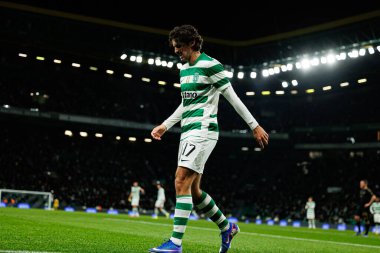 Francisco Trincao, Liga Portekiz maçı sırasında Estadio Jose Alvalade 'deki Casa Pia AC (Maciej Rogowski / Ball Raw Images) takımları arasında görüldü.)