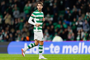 Daniel Braganca, Liga Portekiz maçı sırasında Estadio Jose Alvalade 'deki Casa Pia AC (Maciej Rogowski / Ball Raw Images) takımları arasında görüldü.)