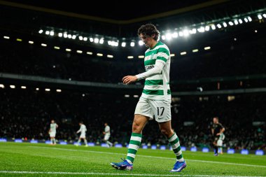 Francisco Trincao, Liga Portekiz maçı sırasında Estadio Jose Alvalade 'deki Casa Pia AC (Maciej Rogowski / Ball Raw Images) takımları arasında görüldü.)
