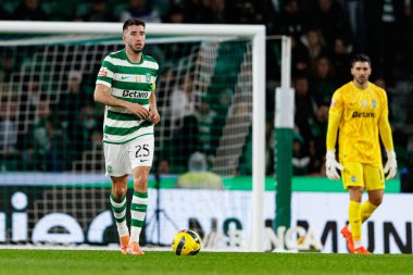 Goncalo Inacio Liga Portekiz maçı sırasında Estadio Jose Alvalade 'deki Casa Pia AC (Maciej Rogowski / Ball Raw Images) takımları arasında görüldü.)