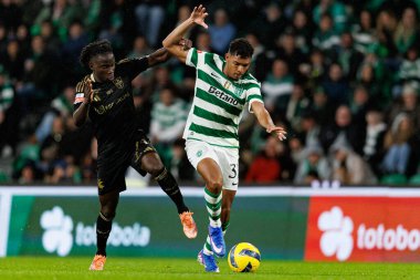Liga Portekiz maçında Estadio Jose Alvalade 'deki Casa Pia AC (Maciej Rogowski / Ball Raw Images) takımları arasında Renato Nhaga ve Luis Guilherme görüldü.)