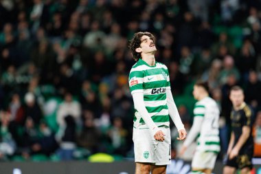 Francisco Trincao, Liga Portekiz maçı sırasında Estadio Jose Alvalade 'deki Casa Pia AC (Maciej Rogowski / Ball Raw Images) takımları arasında görüldü.)