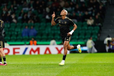 Domingo Jose Gabriel Bandeira Kaly Liga Portekiz maçı sırasında Estadio Jose Alvalade 'deki Casa Pia AC (Maciej Rogowski / Ball Raw Images) takımları arasında görüldü.)