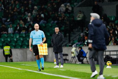Liga Portekiz maçı sırasında Estadio Jose Alvalade 'deki Sporting CP ve Casa Pia AC takımları arasında görülen Rui Borges (Maciej Rogowski / Ball Raw Images))