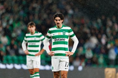 Francisco Trincao, Liga Portekiz maçı sırasında Estadio Jose Alvalade 'deki Casa Pia AC (Maciej Rogowski / Ball Raw Images) takımları arasında görüldü.)