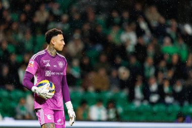 Patrick Sequeira, Liga Portekiz maçı sırasında Estadio Jose Alvalade 'deki Casa Pia AC (Maciej Rogowski / Ball Raw Images) takımları arasında görüldü.)
