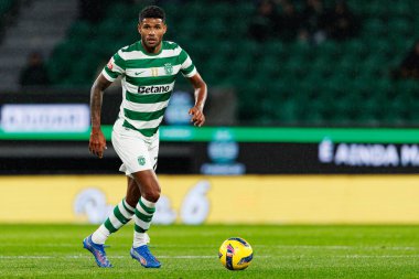 Matheus Reis, Liga Portekiz maçı sırasında Estadio Jose Alvalade 'deki Casa Pia AC (Maciej Rogowski / Ball Raw Images) takımları arasında görüldü.)