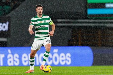 Goncalo Inacio Liga Portekiz maçı sırasında Estadio Jose Alvalade 'deki Casa Pia AC (Maciej Rogowski / Ball Raw Images) takımları arasında görüldü.)