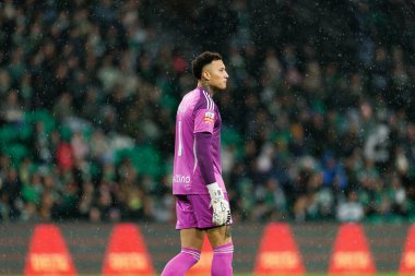 Patrick Sequeira, Liga Portekiz maçı sırasında Estadio Jose Alvalade 'deki Casa Pia AC (Maciej Rogowski / Ball Raw Images) takımları arasında görüldü.)
