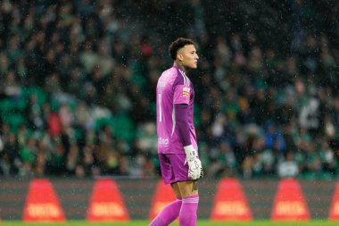 Patrick Sequeira, Liga Portekiz maçı sırasında Estadio Jose Alvalade 'deki Casa Pia AC (Maciej Rogowski / Ball Raw Images) takımları arasında görüldü.)