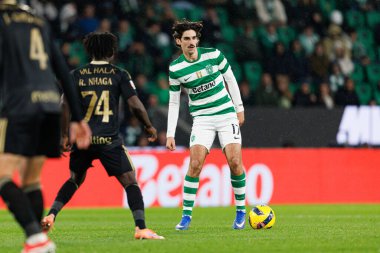 Francisco Trincao, Liga Portekiz maçı sırasında Estadio Jose Alvalade 'deki Casa Pia AC (Maciej Rogowski / Ball Raw Images) takımları arasında görüldü.)
