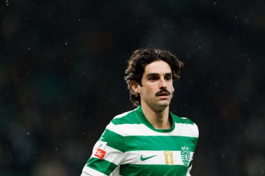 Francisco Trincao, Liga Portekiz maçı sırasında Estadio Jose Alvalade 'deki Casa Pia AC (Maciej Rogowski / Ball Raw Images) takımları arasında görüldü.)