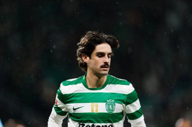 Francisco Trincao, Liga Portekiz maçı sırasında Estadio Jose Alvalade 'deki Casa Pia AC (Maciej Rogowski / Ball Raw Images) takımları arasında görüldü.)