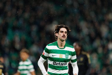 Francisco Trincao, Liga Portekiz maçı sırasında Estadio Jose Alvalade 'deki Casa Pia AC (Maciej Rogowski / Ball Raw Images) takımları arasında görüldü.)