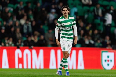 Francisco Trincao, Liga Portekiz maçı sırasında Estadio Jose Alvalade 'deki Casa Pia AC (Maciej Rogowski / Ball Raw Images) takımları arasında görüldü.)