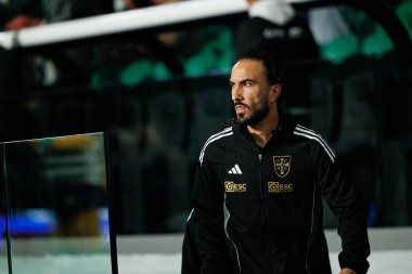 Sebastian Perez, Liga Portekiz maçı sırasında Estadio Jose Alvalade 'deki Casa Pia AC (Maciej Rogowski / Ball Raw Images) takımları arasında görüldü.)