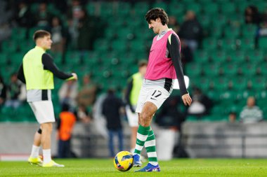 Francisco Trincao, Liga Portekiz maçı sırasında Estadio Jose Alvalade 'deki Casa Pia AC (Maciej Rogowski / Ball Raw Images) takımları arasında görüldü.)