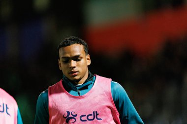 Liga Portekiz maçı sırasında FC Alverca ve Moreirense FC (Maciej Rogowski / Ball Raw Images) takımları arasında Landerson görüldü.)