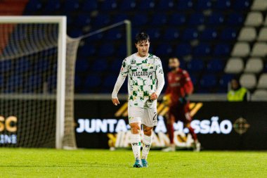 Rodrigo Alonso, Liga Portekiz maçı sırasında FC Alverca ve Moreirense FC (Maciej Rogowski / Ball Raw Images) takımları arasında görüldü.)