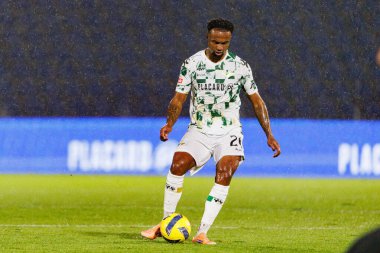 Jobson de Brito Gonzaga Maracas, Liga Portekiz maçı sırasında FC Alverca ve Moreirense FC (Maciej Rogowski / Ball Raw Images) takımları arasında görüldü.)