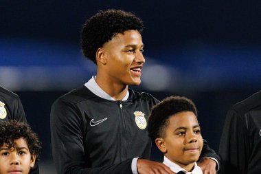 Francisco Chissumba Liga Portekiz maçı sırasında FC Alverca ve Moreirense FC (Maciej Rogowski / Ball Raw Images) takımları arasında görüldü.)