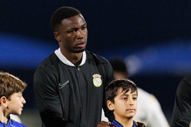 Sabit Abdulai, Liga Portekiz maçı sırasında FC Alverca ve Moreirense FC (Maciej Rogowski / Ball Raw Images) takımları arasında görüldü.)