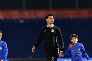 FC Alverca ve Moreirense FC (Maciej Rogowski / Ball Raw Images) takımları arasında Liga Portekiz maçında Nabil Touaizi görüldü.)