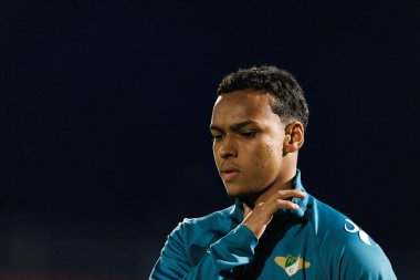 Liga Portekiz maçı sırasında FC Alverca ve Moreirense FC (Maciej Rogowski / Ball Raw Images) takımları arasında Landerson görüldü.)