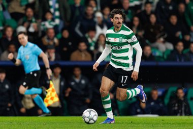 Francisco Trincao, UEFA Şampiyonlar Ligi maçında Estadio Jose Alvalade 'de (Maciej Rogowski / Ball Raw Images) Sporting CP ve Paris Saint-Germain takımları arasında görüldü.)