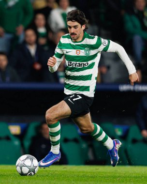 Francisco Trincao, UEFA Şampiyonlar Ligi maçında Estadio Jose Alvalade 'de (Maciej Rogowski / Ball Raw Images) Sporting CP ve Paris Saint-Germain takımları arasında görüldü.)